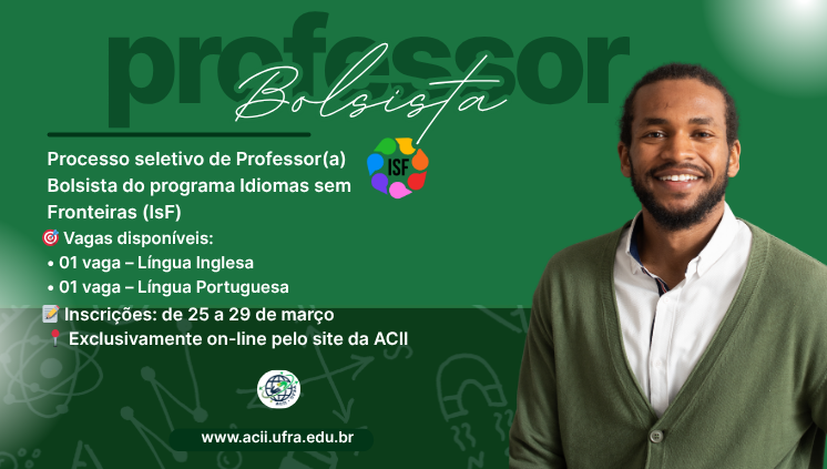 Edital Professor Bolsista ISF